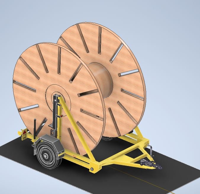 1.5 Ton Kablo Makarası Treyler